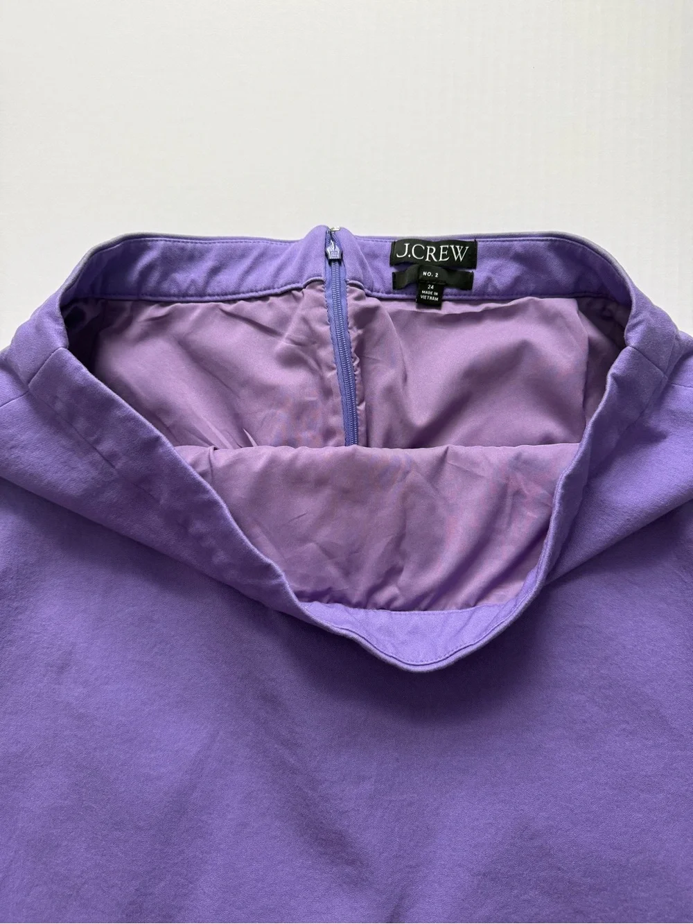 J. Crew No. 2 Pencil Skirt Purple Size 24 Work Office Career